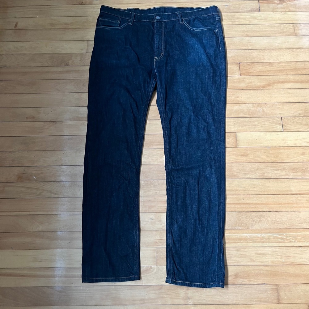 Levis 541 Athletic Taper Jeans Mens 44x36 Dark Wash Blue Denim